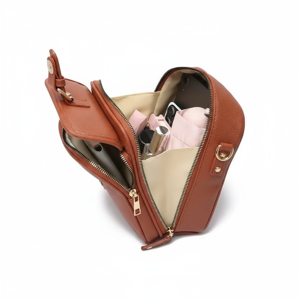 Kompakte Diebstahlschutztasche mit verstellbarem Riemen 2