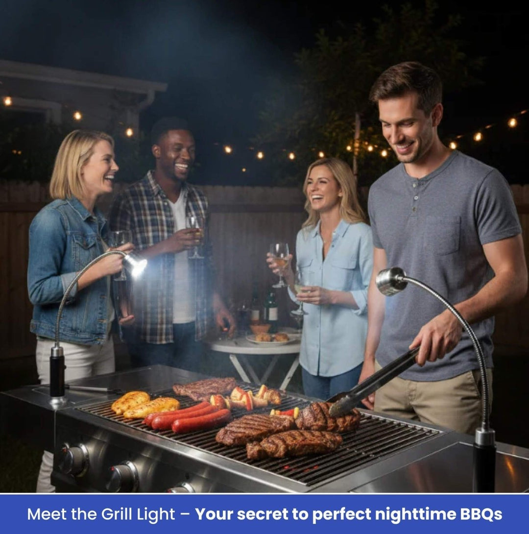 Kompakte Grillleuchte mit Magnetfuß und 360° Schwanenhals für Outdoor-Aktivitäten 2