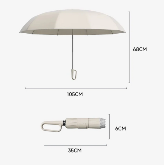 Kompakter Regenschirm für Stürmisches Wetter mit Reflektierender Kante – Regenschirm Kaufen 6