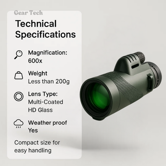 Kompaktes 600x Ultra-Zoom-Monokular für Outdoor-Abenteuer 1