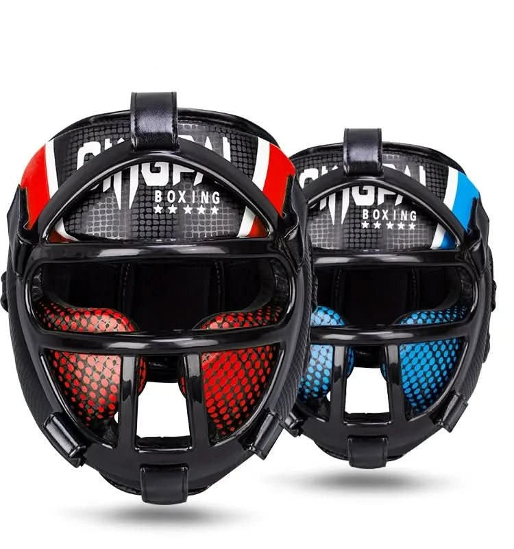 Kopfschutz für Kampfsport mit Gesichtsmaske, Verstellbar, Voller Schutz, Für Kinder und Erwachsene 2