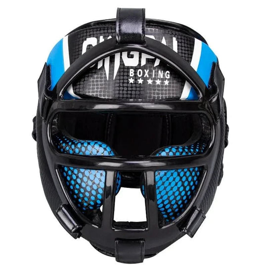 Kopfschutz für Kampfsport mit Gesichtsmaske, Verstellbar, Voller Schutz, Für Kinder und Erwachsene 3