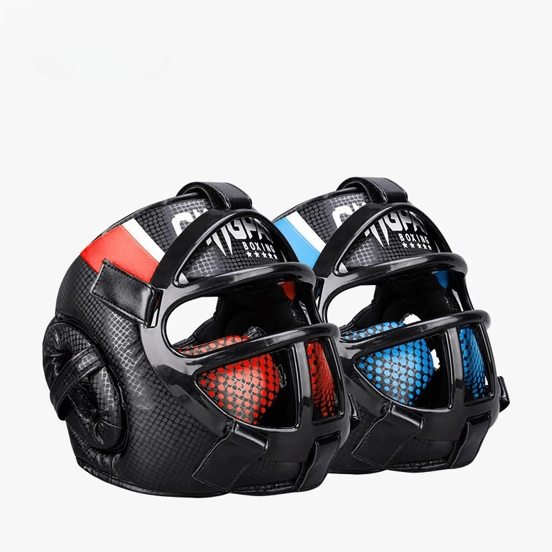 Kopfschutz für Kampfsport mit Gesichtsmaske, Verstellbar, Voller Schutz, Für Kinder und Erwachsene 7
