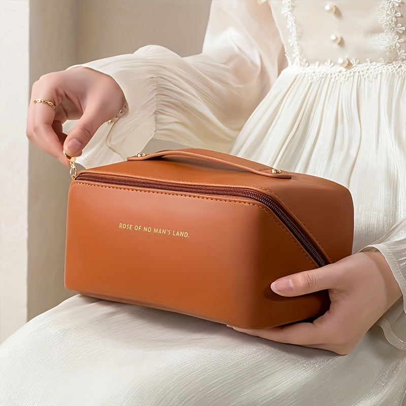 Kosmetiktasche Damen Make-up Organizer für Reisen, Kulturbeutel mit Reißverschluss, Praktische Kulturtasche 0