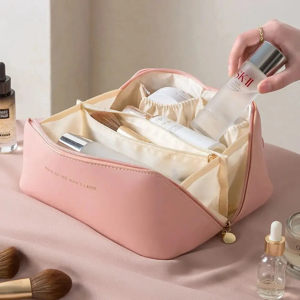 Kosmetiktasche Damen Make-up Organizer für Reisen, Kulturbeutel mit Reißverschluss, Praktische Kulturtasche 10