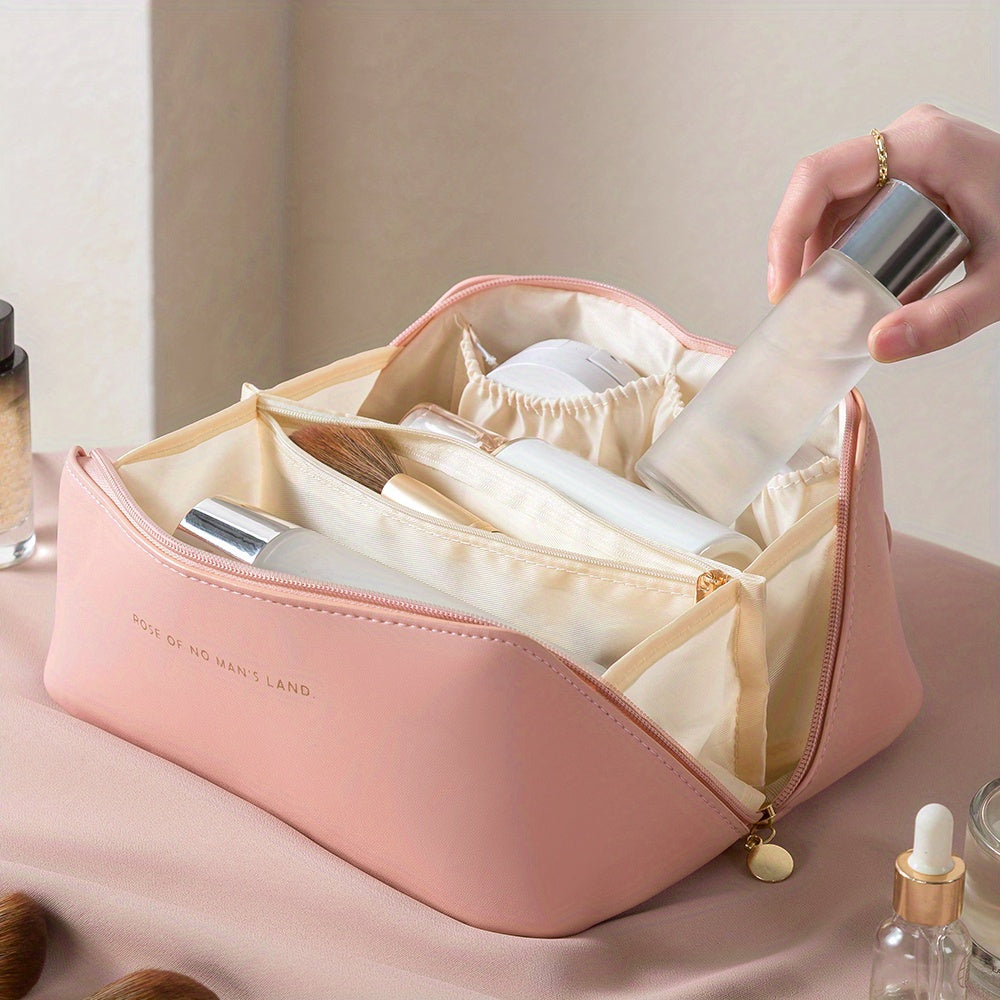 Kosmetiktasche Damen Make-up Organizer für Reisen, Kulturbeutel mit Reißverschluss, Praktische Kulturtasche 8