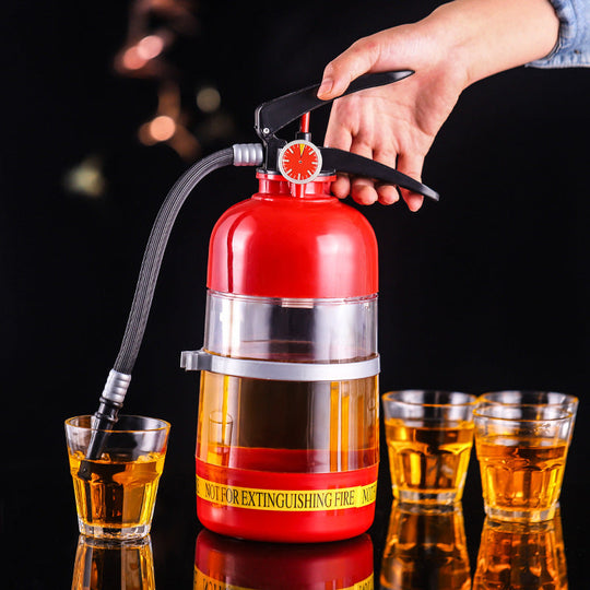 Kreativer Getränkespender im Feuerlöscher-Design 0