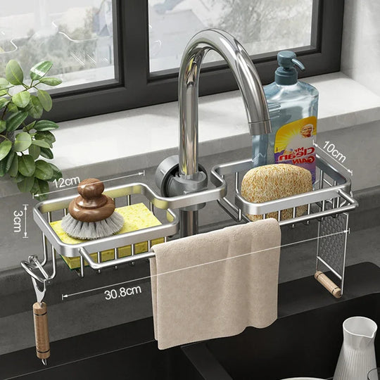 Küchen Organizer für Waschbecken mit Ablage 2