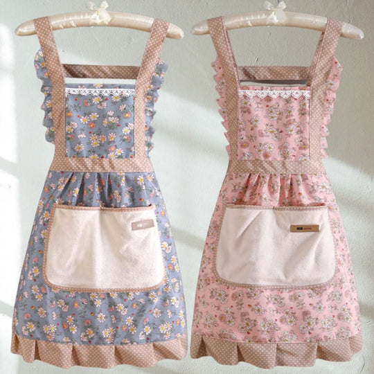 Küchen Schürze mit Blumenmuster für Damen und Herren 4