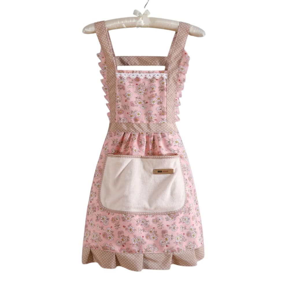 Küchen Schürze mit Blumenmuster für Damen und Herren 6