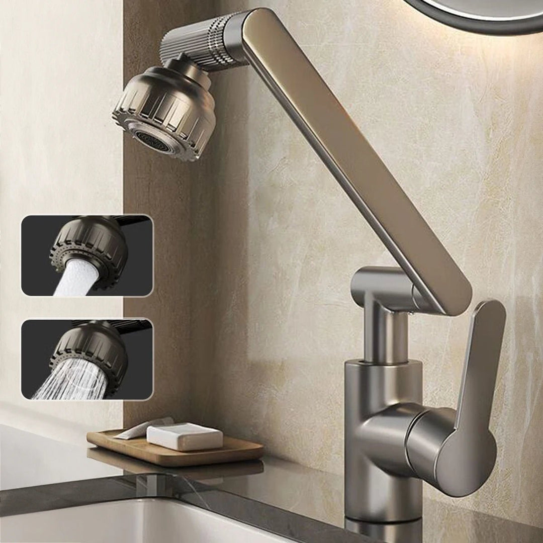 Küchenarmatur mit 360° Roboterarm und Zwei Wasserstrahlmodi für Flexible Nutzung 0