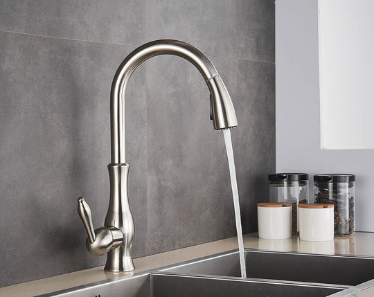Küchenarmatur mit ausziehbarem Brausekopf für moderne Küchen 1