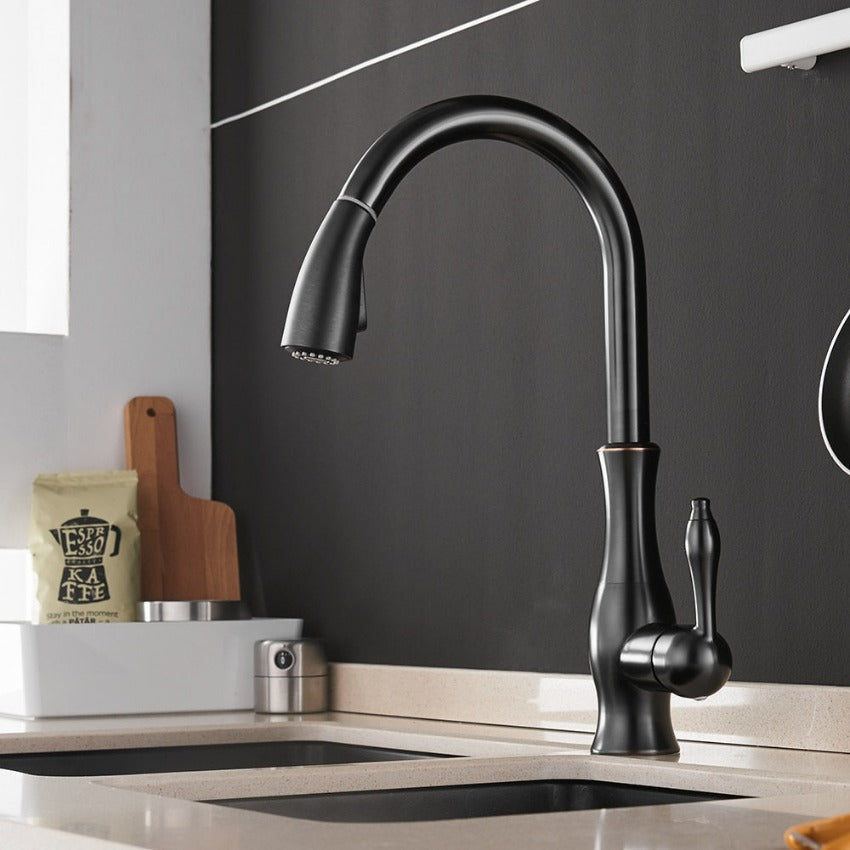 Küchenarmatur mit ausziehbarem Brausekopf für moderne Küchen 3