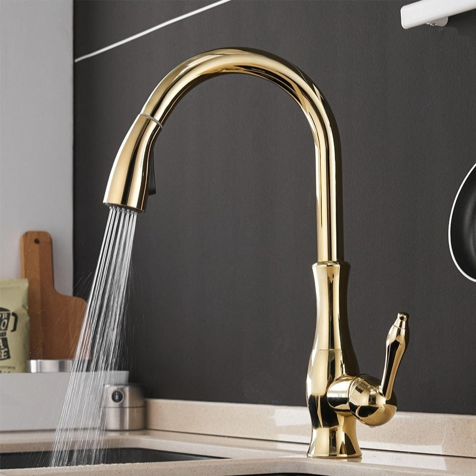 Küchenarmatur mit ausziehbarem Brausekopf für moderne Küchen 7