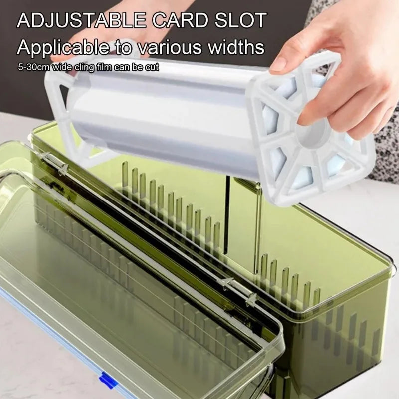 Küchenhelfer EasyWrap Transparent Verpackungsgerät mit Präzisem Schneidmechanismus 6