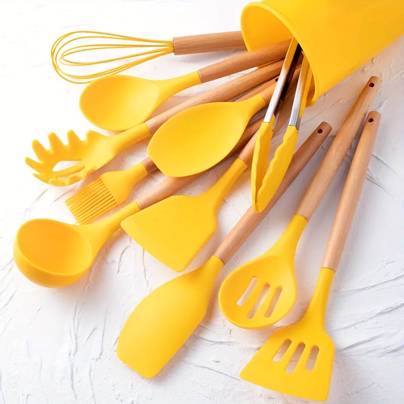 Küchenhelfer Set 12-teilig für Kochliebhaber mit Hitzebeständigen Utensilien 12