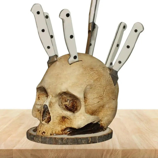 Küchenmesserhalter Totenkopf für kreative Köche 4