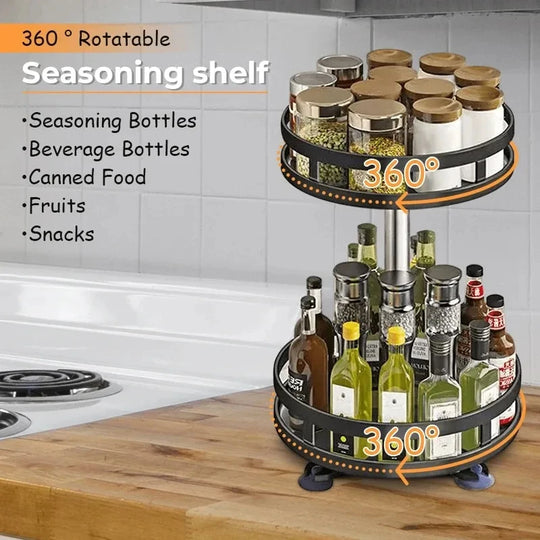 Küchenregal Drehbar 360 Grad Organizer 3