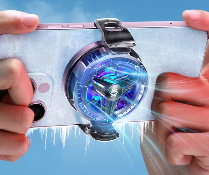 Kühlgerät für Smartphones mit magnetischer Installation 1