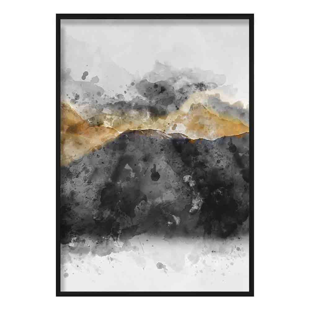 Kunstdruck Aquarell Berge Nr. 3 – Abstraktes Kunstwerk für Ihre Inneneinrichtung 0