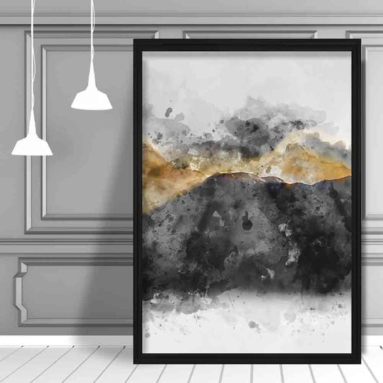 Kunstdruck Aquarell Berge Nr. 3 – Abstraktes Kunstwerk für Ihre Inneneinrichtung 2
