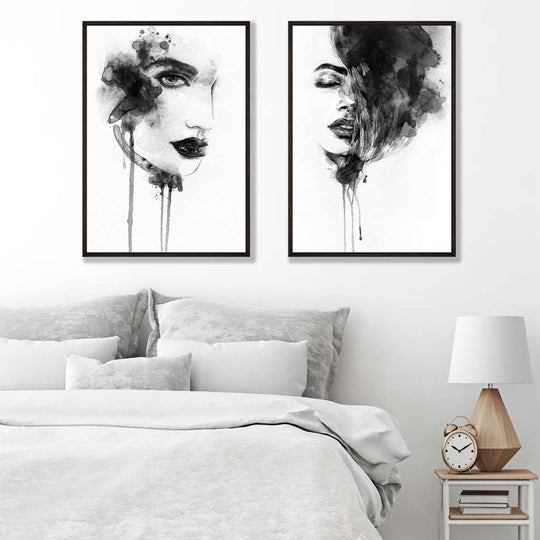 Kunstdrucke Set mit Modeillustrationen 1