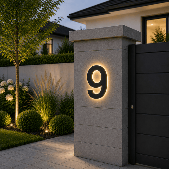 LED-Hausnummer Modern für individuelle Gestaltung 9