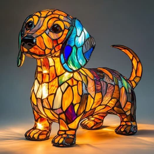 LED-Nachtlampe für Hunde – Künstlerisches Design für die Heimdekoration 24