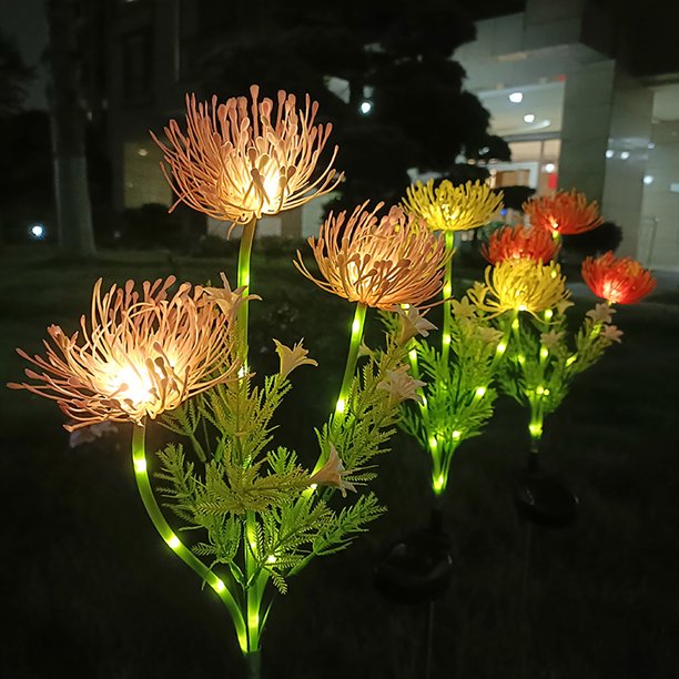 LED Außenleuchte für Garten und Terrasse mit Blumenmuster 2