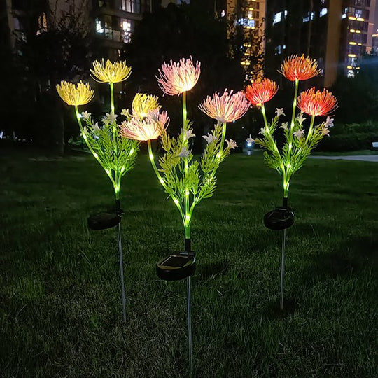 LED Außenleuchte für Garten und Terrasse mit Blumenmuster 6