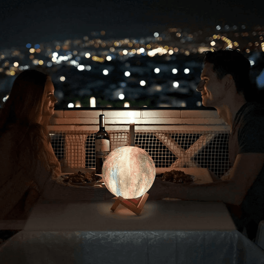 LED Mondlicht Tischlampe mit Fernbedienung 7