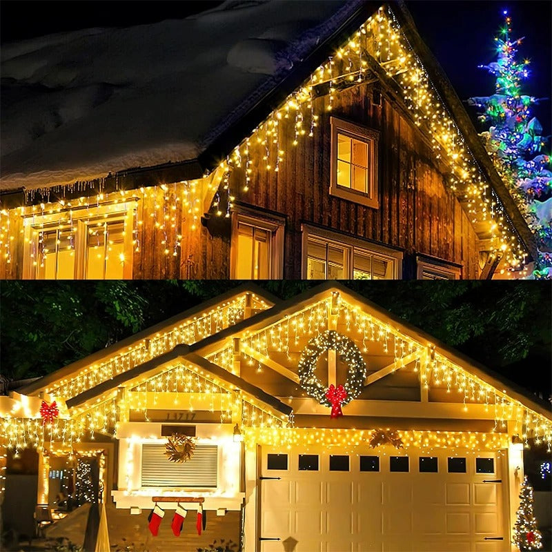 LED Weihnachtslichtvorhang für Außenbereiche 0