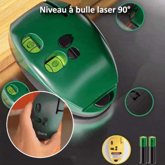 Laserwasserwaage 90° für präzise Ausrichtung 0