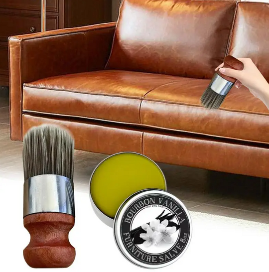 Lederpflege Creme für Möbel - Revitalisierende Pflege für Ledersofas und Oberflächen 4