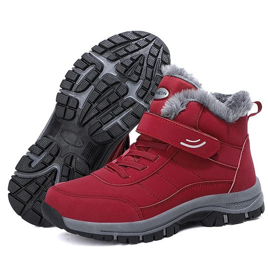Leichte Schneestiefel im Felllook für Damen 3