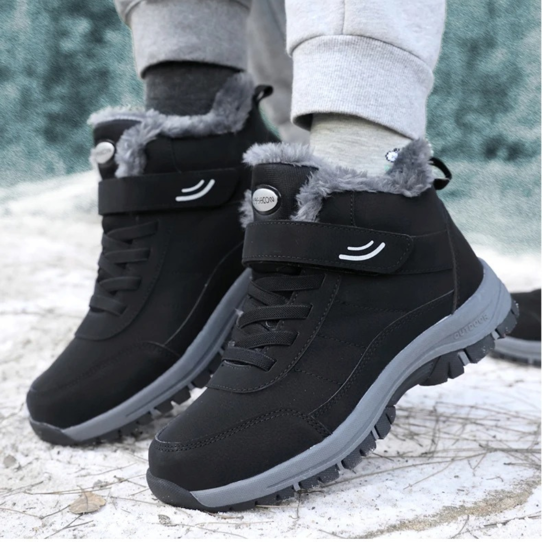 Leichte Schneestiefel im Felllook für Damen 8