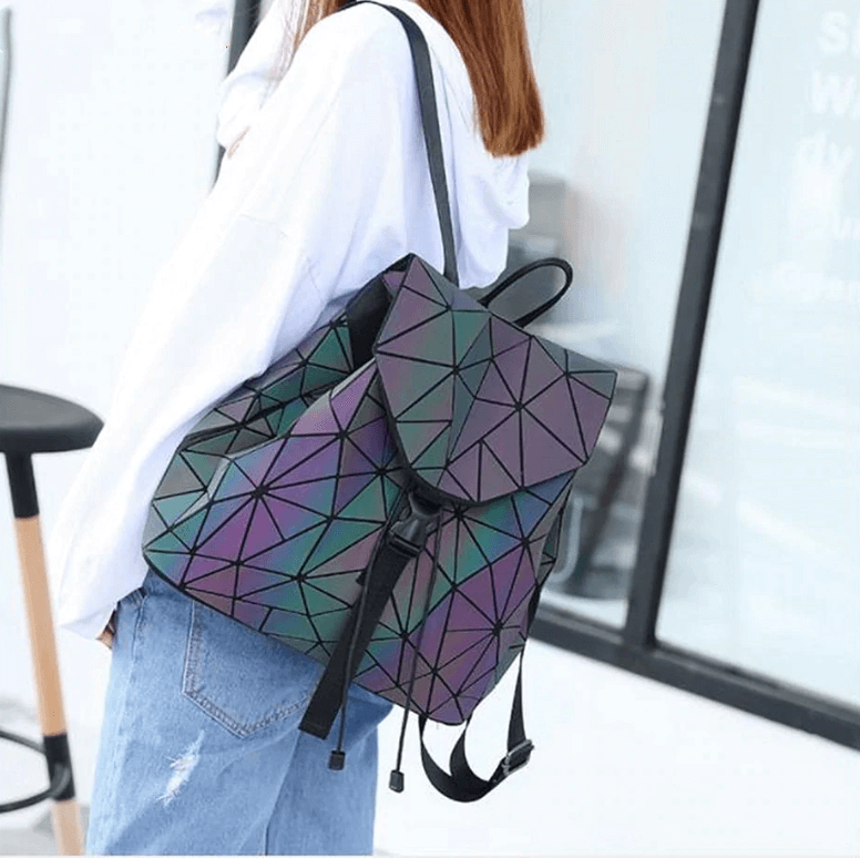 Leuchtender Geometrischer Rucksack