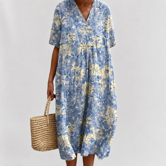 Lockeres Sommerkleid mit Blumenmuster für Damen 10