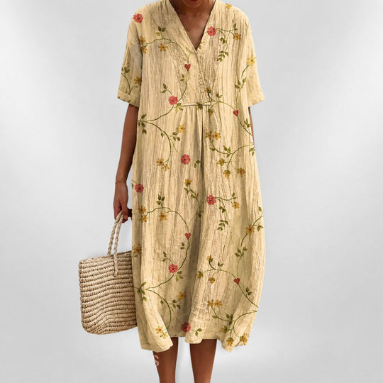 Lockeres Sommerkleid mit Blumenmuster für Damen 11