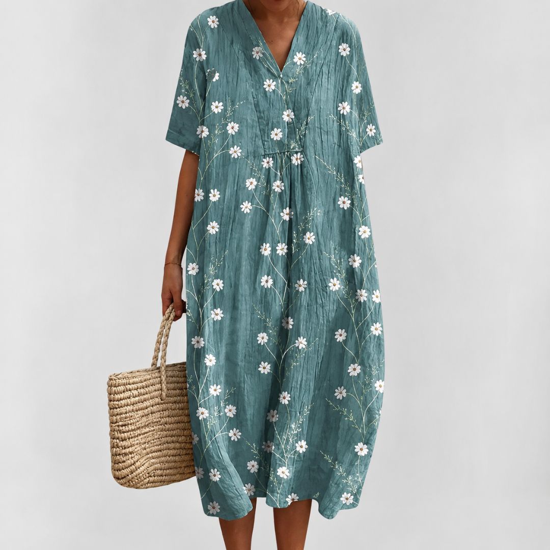 Lockeres Sommerkleid mit Blumenmuster für Damen 12