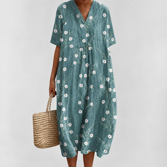 Lockeres Sommerkleid mit Blumenmuster für Damen 12