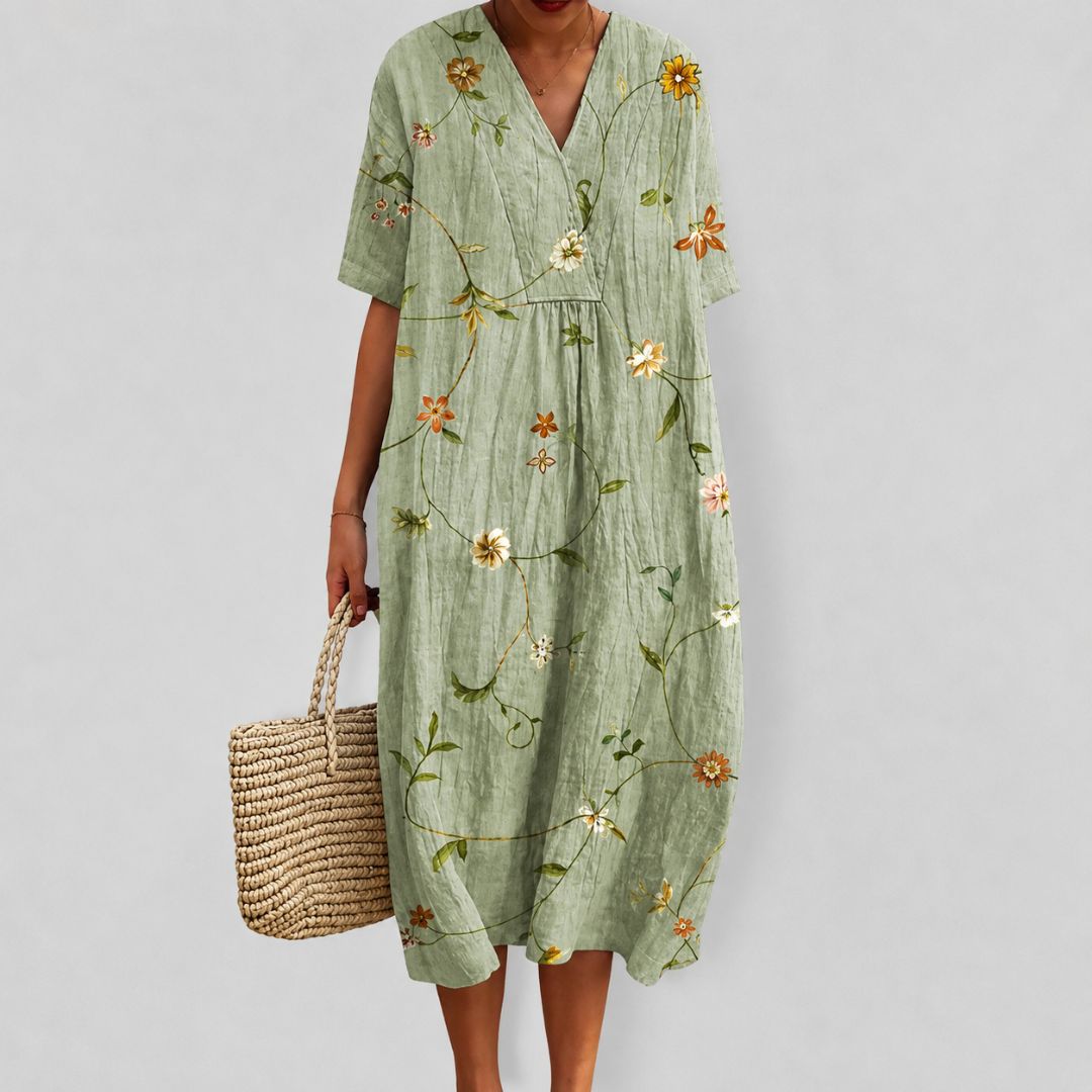 Lockeres Sommerkleid mit Blumenmuster für Damen 13