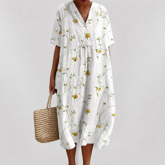 Lockeres Sommerkleid mit Blumenmuster für Damen 2