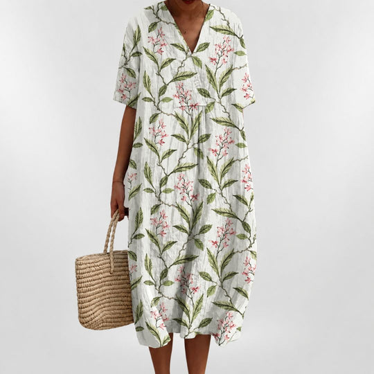 Lockeres Sommerkleid mit Blumenmuster für Damen 3