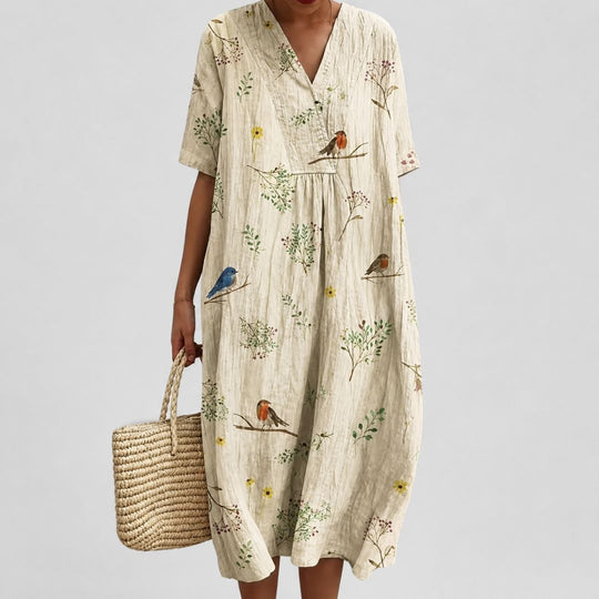 Lockeres Sommerkleid mit Blumenmuster für Damen 5