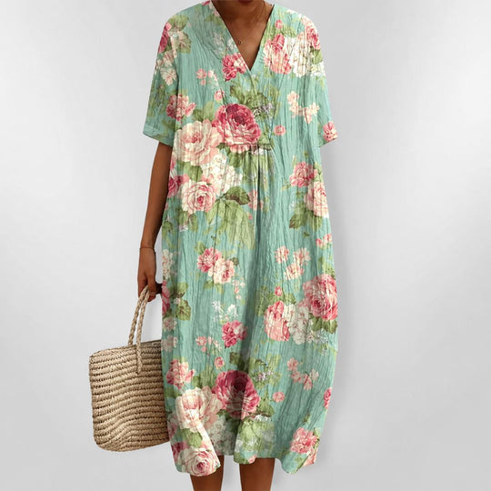 Lockeres Sommerkleid mit Blumenmuster für Damen 8