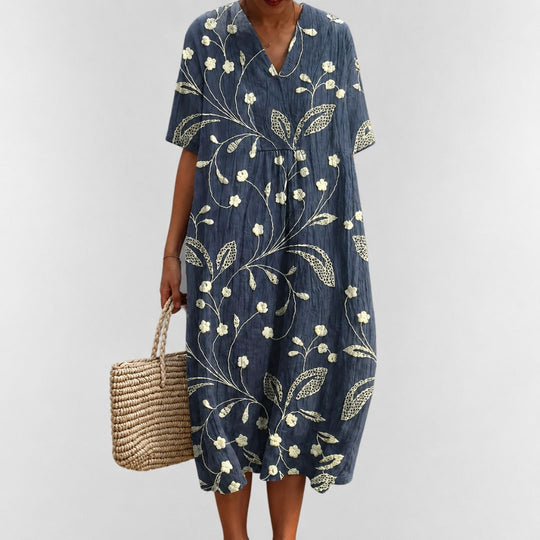 Lockeres Sommerkleid mit Blumenmuster für Damen 9