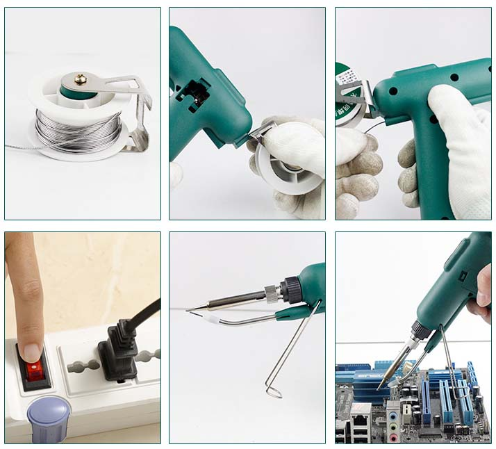 Lötkolben mit Automatischer Zuführung für Präzises Löten und Ergonomischen Griff 3