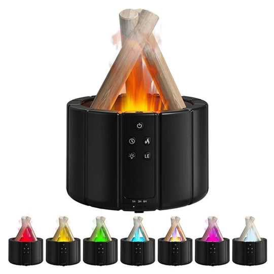 Luftbefeuchter Schlafzimmer Lagerfeuer-Design für Gemütlichkeit und Wohlfühlatmosphäre 10