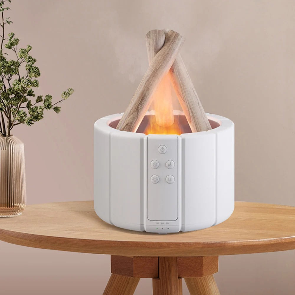 Luftbefeuchter Schlafzimmer Lagerfeuer-Design für Gemütlichkeit und Wohlfühlatmosphäre 3